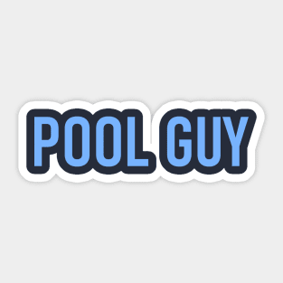 Pool Guy Swimming - Funny Sticker